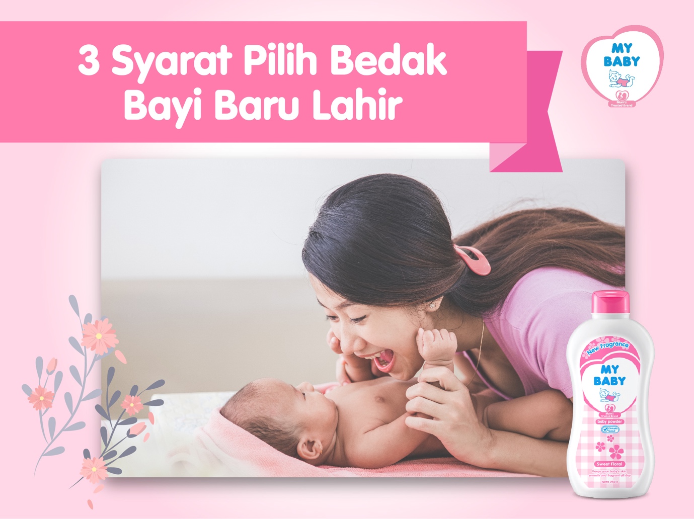 3 Syarat Pilih Bedak Bayi Baru Lahir