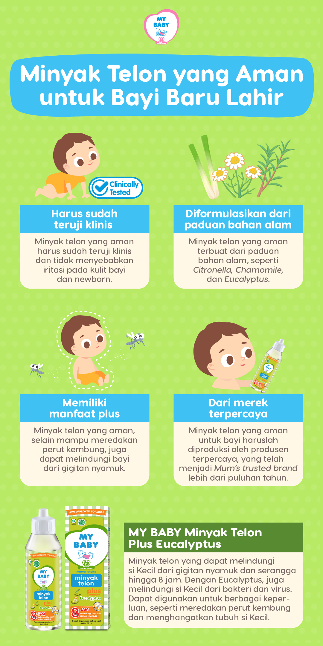 Minyak Telon yang Aman untuk Bayi Baru Lahir