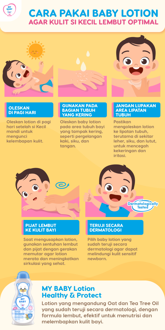 Cara Pakai Baby Lotion agar Kulit si Kecil Lembut Optimal