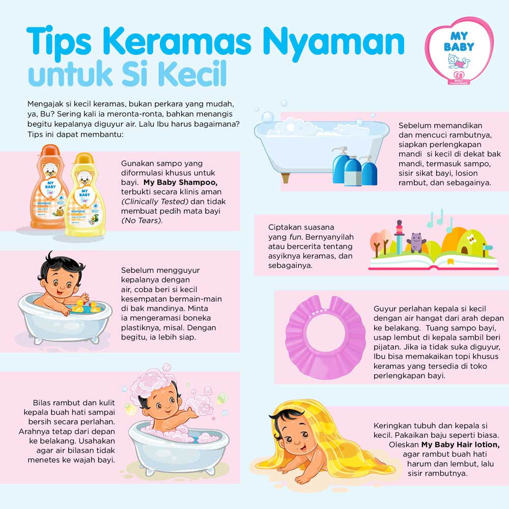 Tips Keramas Nyaman untuk Si Kecil