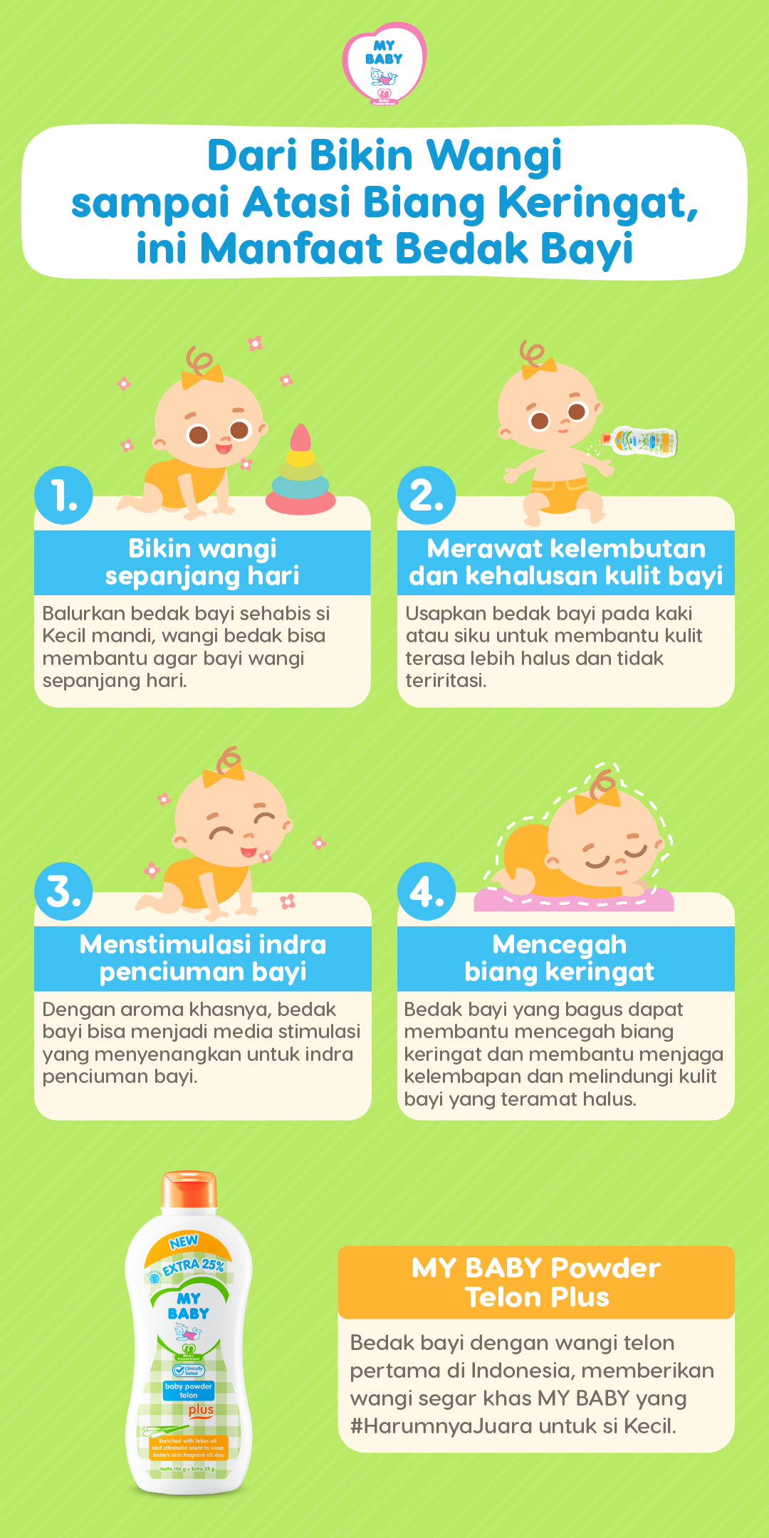Dari Bikin Wangi sampai Atasi Biang Keringat, ini Manfaat Bedak Bayi