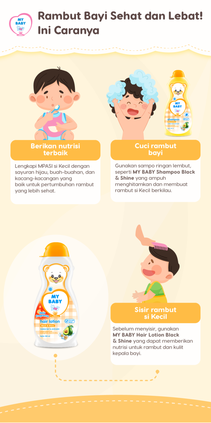 Rambut Bayi Sehat dan Lebat! Ini Caranya