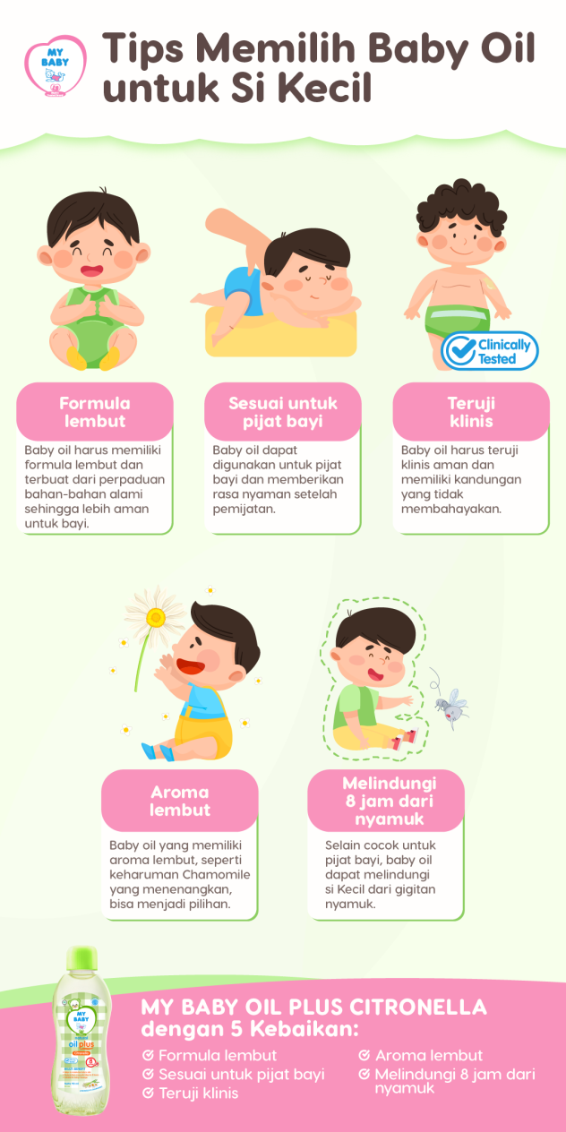 Tips Memilih Baby Oil untuk si Kecil