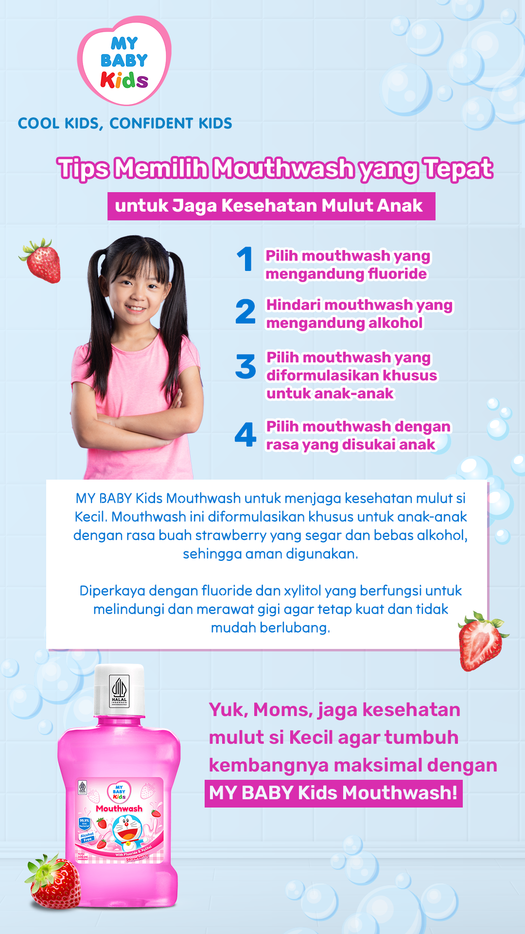Tips Memilih Mouthwash yang Tepat untuk Jaga Kesehatan Mulut Anak