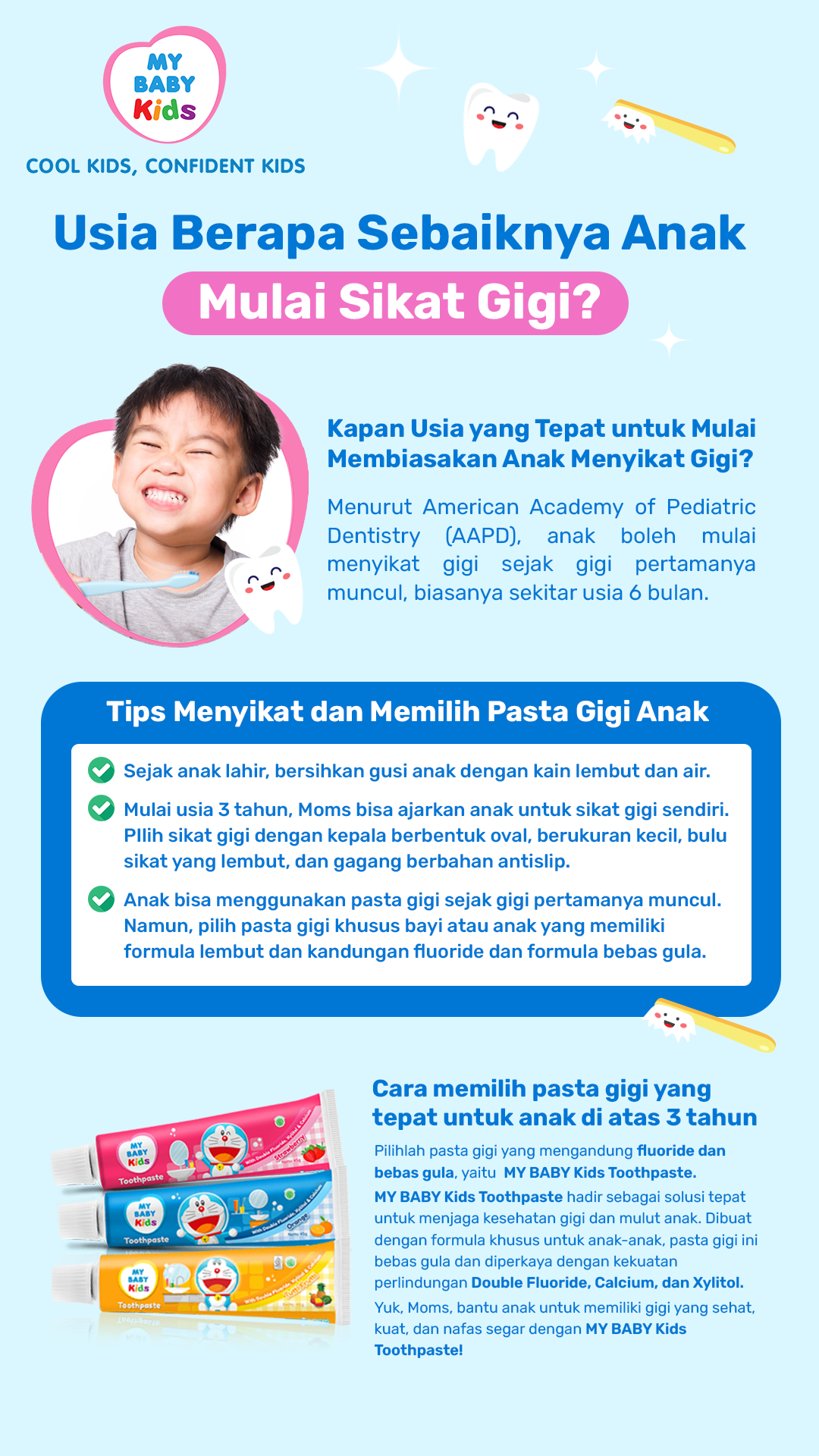 Usia Berapa Sebaiknya Anak Mulai Sikat Gigi