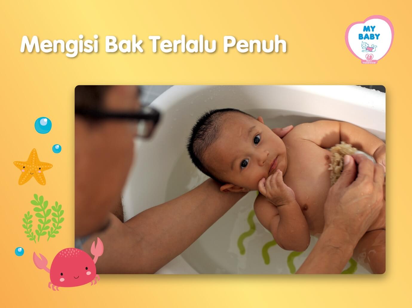 5 Kesalahan Cara Memandikan Bayi Yang Sering dilakukan Ayah